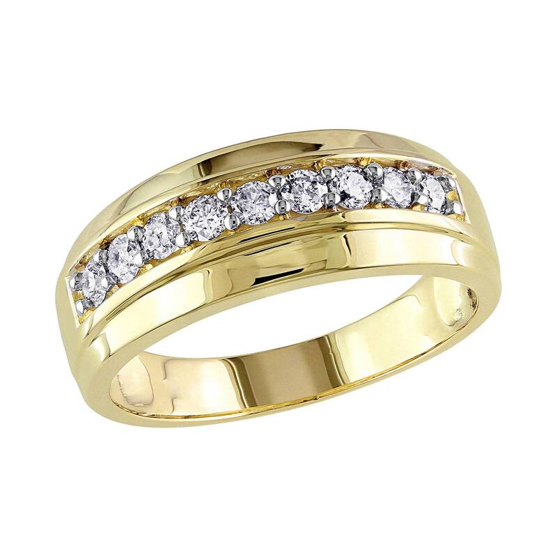 中心柱 グレース メンズ 佩び物 輪っか Men\u0027stella Grace 10k Gold 1/2 Carat.W. Diamond Ring 10k Whgold ゴールド