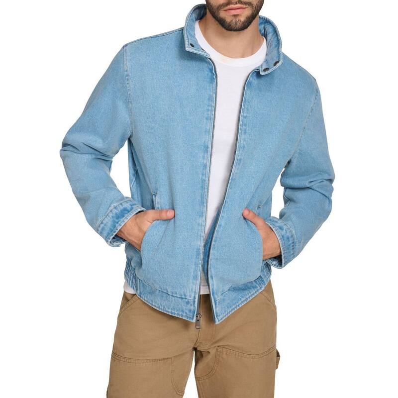リーバイス メンズ アウター ジャケット・ブルゾン コットン Men's Levi's Cotton Racer Jacket Light Wash Denim デニム