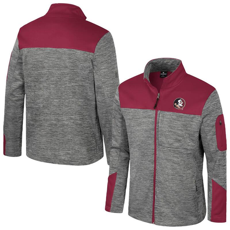 コロシアム メンズ アウター ジャケット・ブルゾン Men\'s Colosseum Gray/Garnet Florida State Seminoles Guard Full-Zip Jacket Fsu Grey グレー