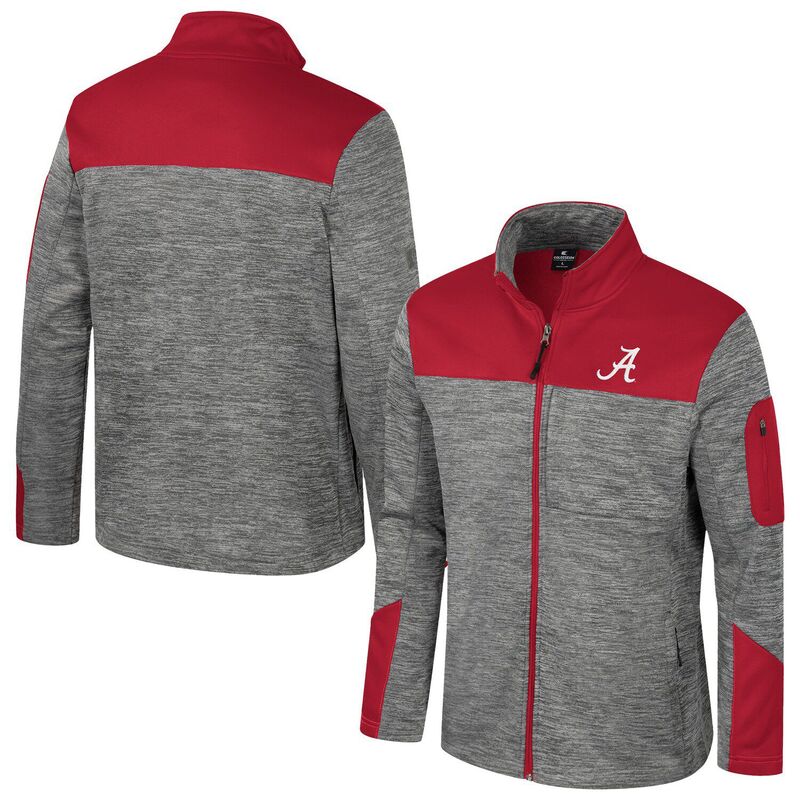 コロシアム メンズ アウター ジャケット・ブルゾン Men\'s Colosseum Gray/Crimson Alabama Crimson Tide Guard Full-Zip Jacket Ala Grey グレー
