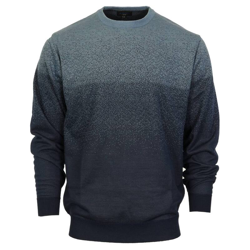 ジョベルティ メンズ アウター ニット・セーター クルーネック Gioberti Men's Jacquard Crew Neck Pullover Sweater Blue ブルー｜ReVida 店
