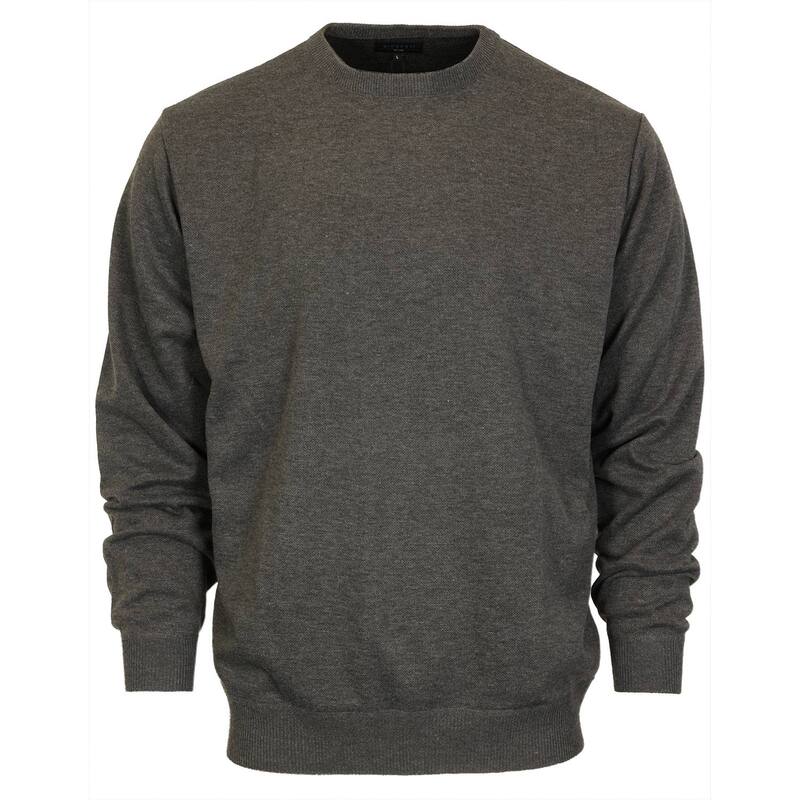 ジョベルティ メンズ アウター ニット・セーター クルーネック Gioberti Men's Jacquard Crew Neck Pullover Sweater Charcoal チャコール