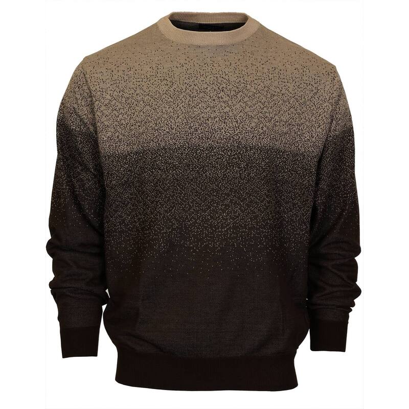 ジョベルティ メンズ アウター ニット・セーター クルーネック Gioberti Men's Jacquard Crew Neck Pullover Sweater Coffee コーヒー
