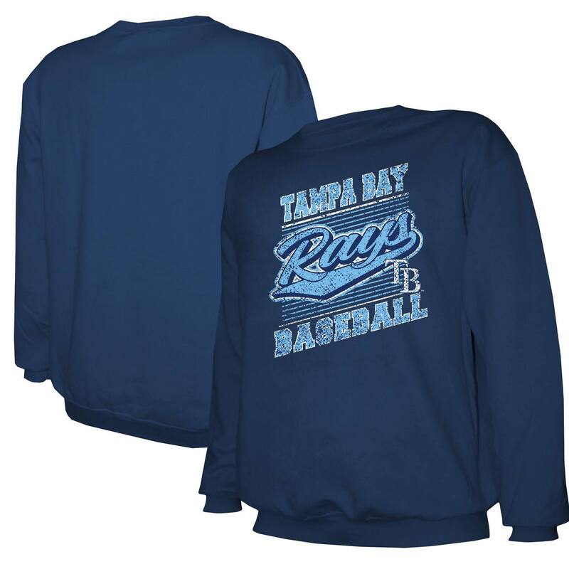 スティッチーズ メンズ トップス Tシャツ スウェット Men'stitches Navy Tampa Bay Rays Pullover Sweatshirt Ray Navy ネイビー 9,485円