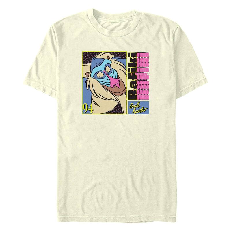 ディズニー メンズ トップス Tシャツ グラフィック Disney's The Lion King Rafiki '94 Men's Graphic Tee Natural｜ReVida 店
