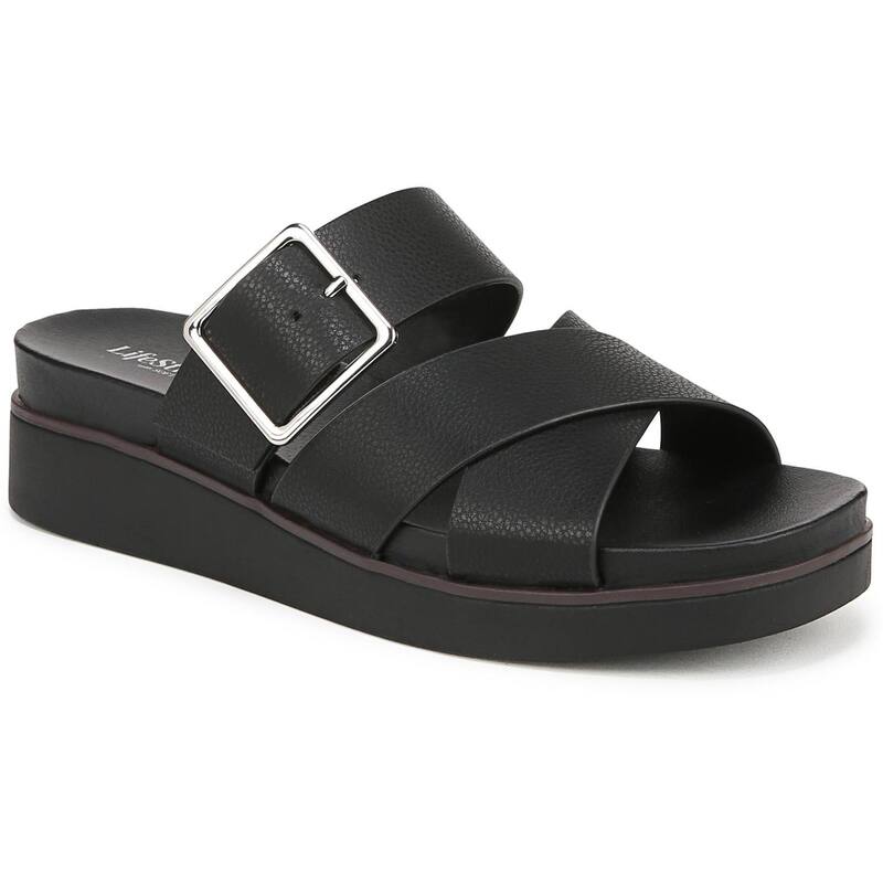 ライフストライド レディース シューズ サンダル LifeStride Getaway Women'slide Sandals Black ブラック