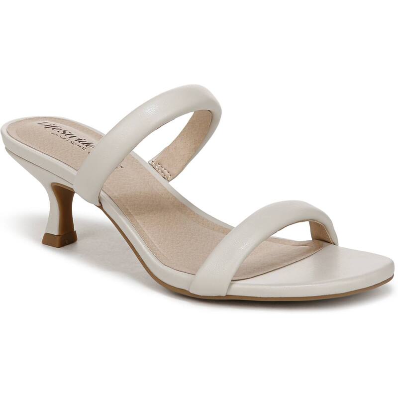 ライフストライド レディース シューズ サンダル ヒール Womens LifeStride Nalani Women'strappy Heels Bone Faux Leather