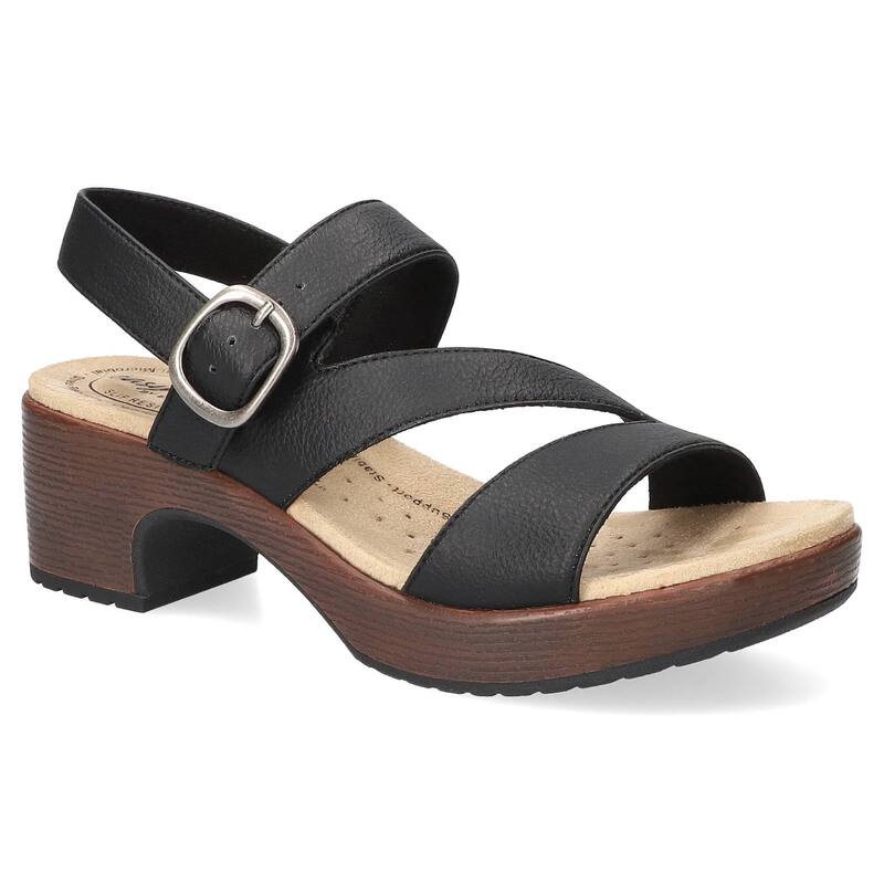 イージーストリート レディース シューズ サンダル Easy Street Marnina Women'slip-Resistant Sandals Black ブラック