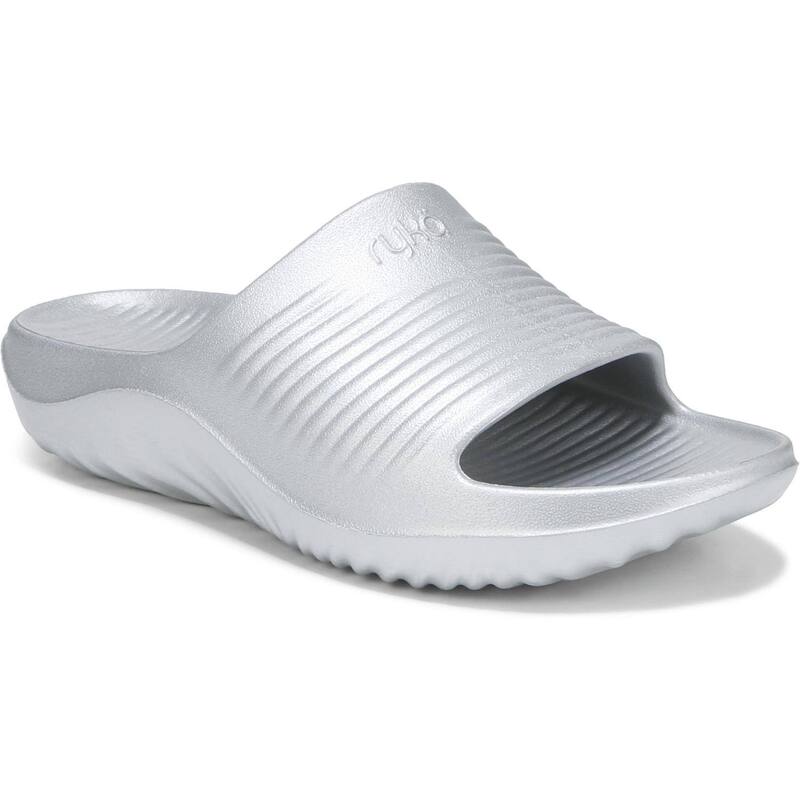 ライカ レディース シューズ サンダル Ryka Echo Recovery Women'slide Sandalsilver シルバー