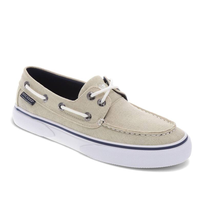 ドッカーズ メンズ シューズ Dockers Rowe Men's Canvas Boat Shoestone ストーン