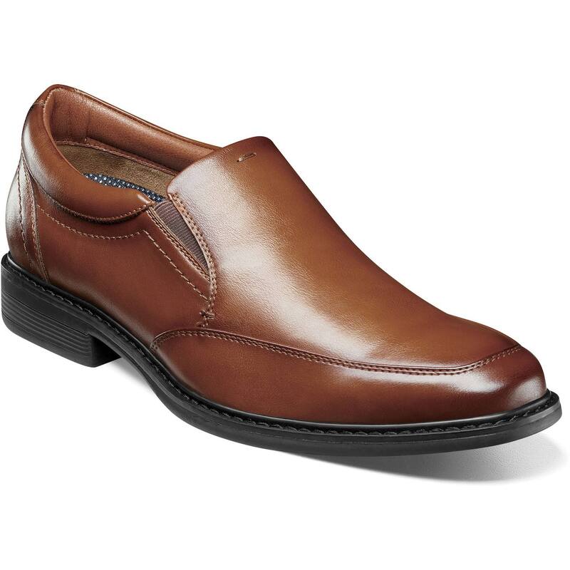 ノンブッシュ メンズ シューズ スリッポン・ローファー Nunn Bush Jarvis Men's Moc Toe Slip-On Dresshoes Cognac|ReVida 店