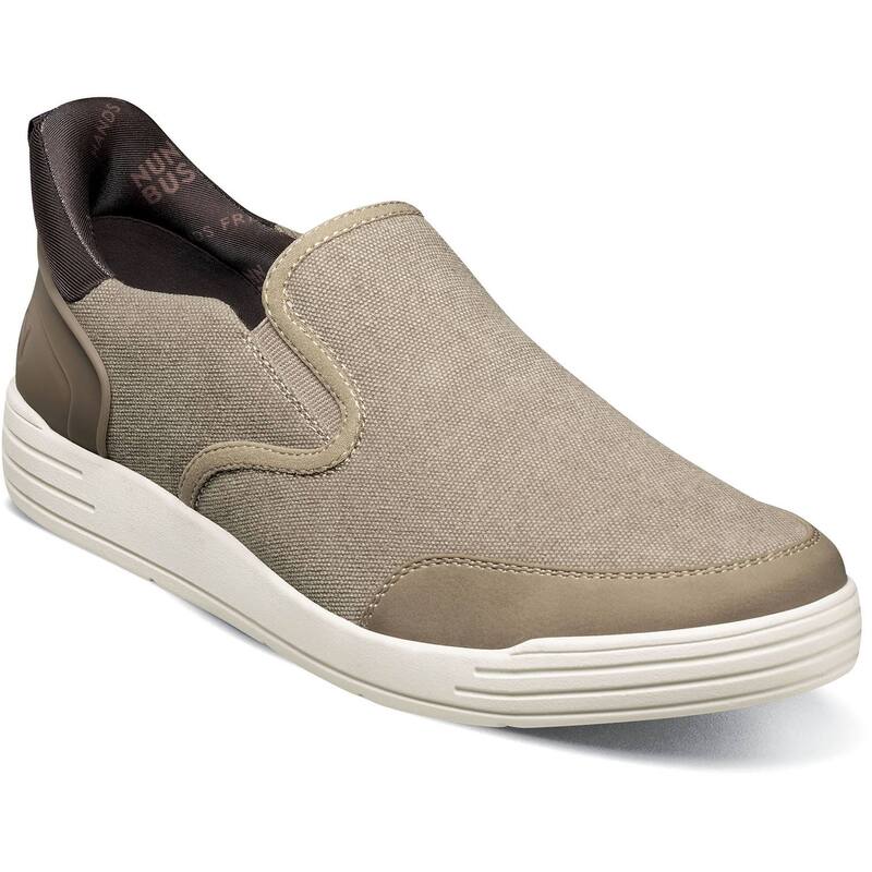 ノンブッシュ メンズ シューズ スニーカー Nunn Bush Kore City Walk EZ Men's Canvas Moc Toe Slip-On Shoestone ストーン