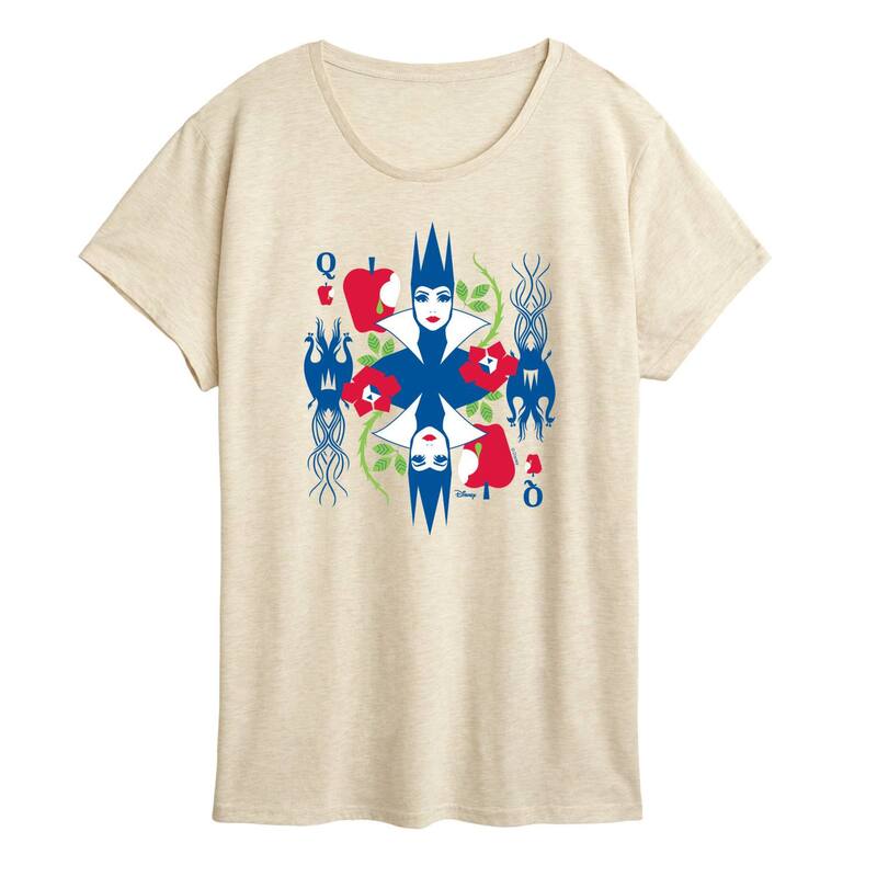 ディズニー レディース トップス Tシャツ グラフィック Disney'snowhitevil Queen Women's Card Graphic Tee Beige ベージュ