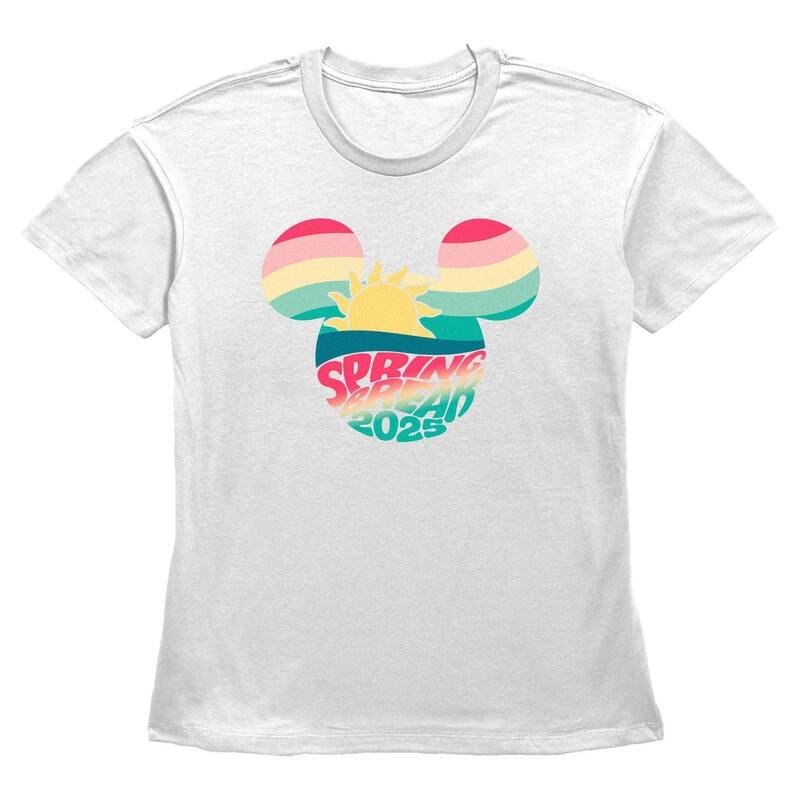 ディズニー レディース トップス Tシャツ グラフィック Disney's Mickey Mouse Spring Break 2025 Women's Graphic Tee White ホワイト
