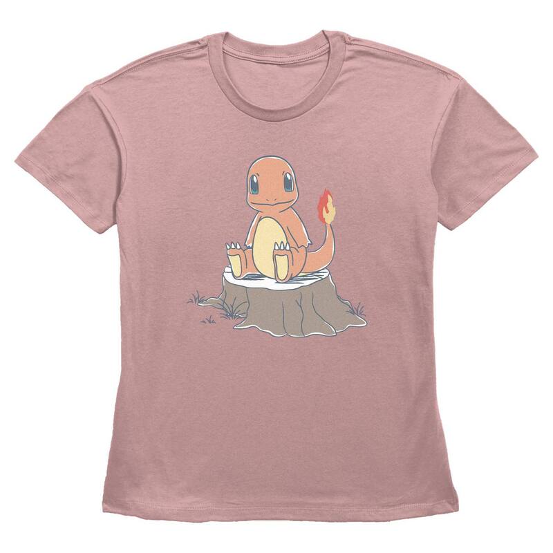 アニメキャラクター レディース トップス Tシャツ グラフィック Licensed Character Women's Pokemon Charmanderesting On Stump Graphic Tee Desert Pink ピンク 6,699円