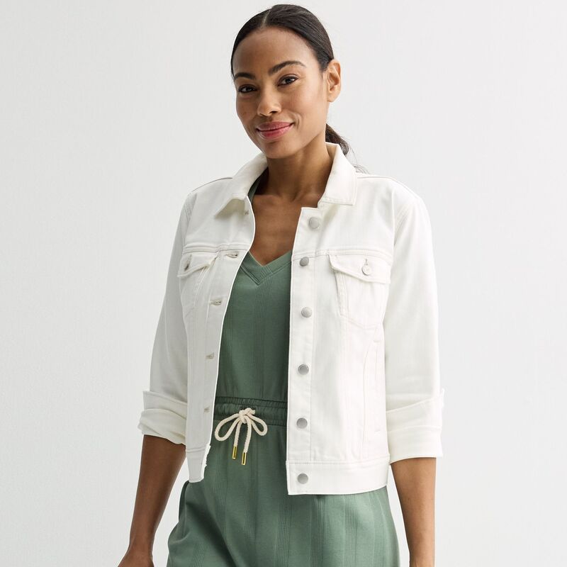 ソノマ レディース アウター 上衣・上衣 ジーンズ Women\u0027sonoma Goods For Life Denim Jacket Ecru エクリュ