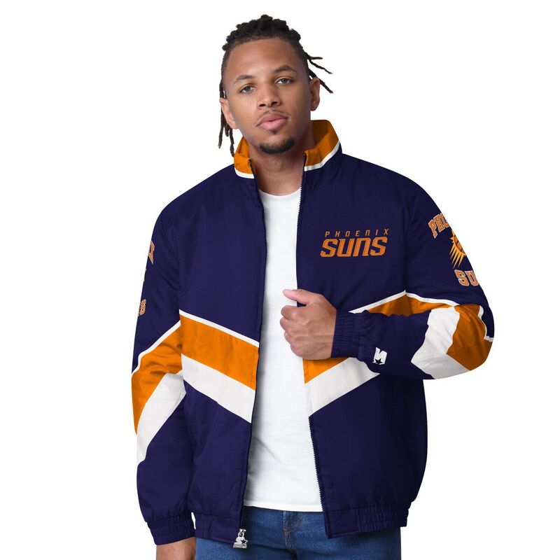 スターター メンズ アウター ジャケット・ブルゾン オックスフォード キャップ Mentarter Purple Phoenix Suns Captain Oxford Full-Zip Jacket Phx Purple パープル