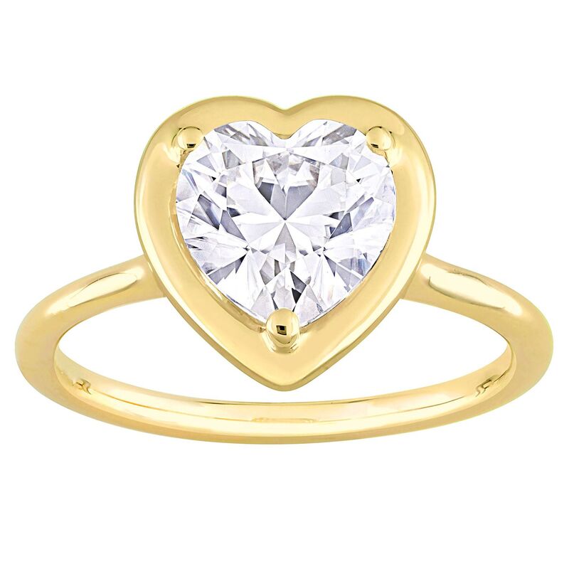 ステラ グレース レディース アクセサリー リング Stella Grace 10k Yellow Gold Lab-Created Moissanite Heart-Shaped Engagement Ring 10k Gold ゴールド|ReVida 店