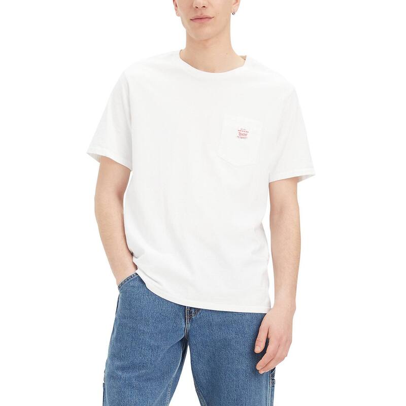 リーバイス メンズ トップス Tシャツ 半袖 Men's Levi'short-Sleeve Workwear T-Shirt Bright White ホワイト