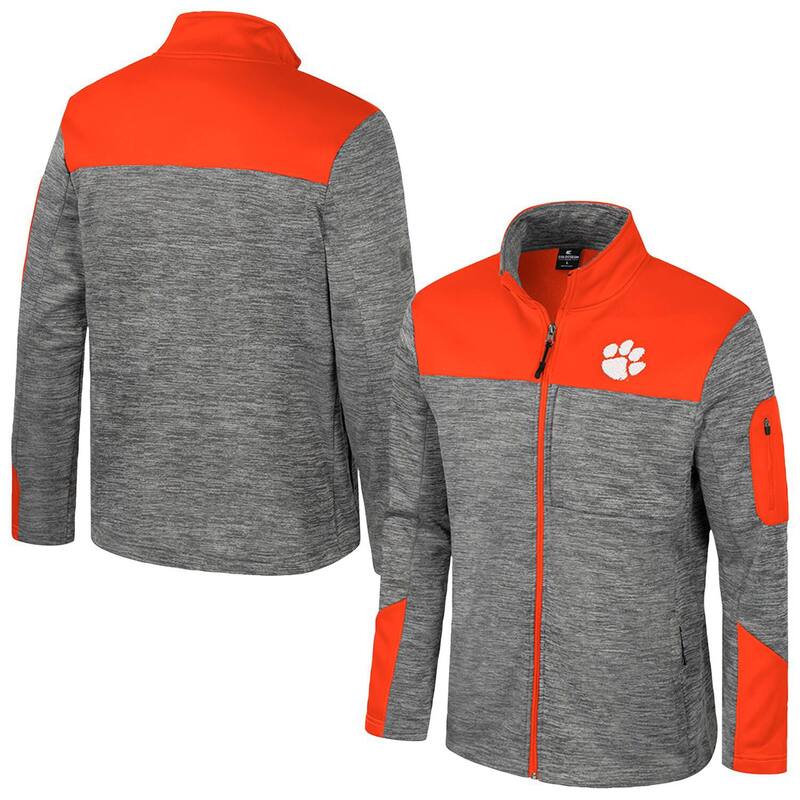コロシアム メンズ アウター ジャケット・ブルゾン Men\'s Colosseum Gray/Orange Clemson Tigers Guard Full-Zip Jacket Clm Grey グレー