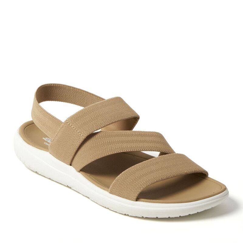 ディアフォームズ レディース シューズ サンダル Dearfoams Emilia Women's Gore Slide Sandals Khaki カーキ