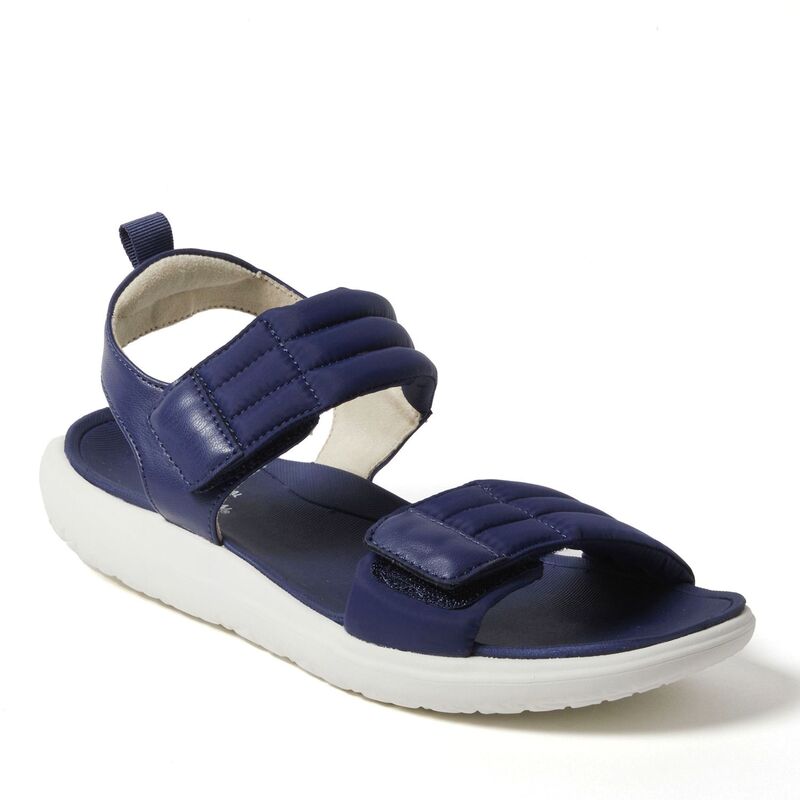 ディアフォームズ レディース シューズ サンダル Dearfoams Thea Original Comfort Women'strap Sandals Navy ネイビー
