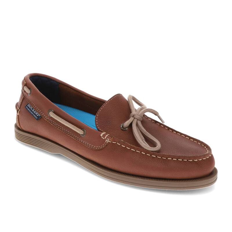ドッカーズ メンズ シューズ レザー Dockers Darnell Men's Leather Boat Shoes Briar