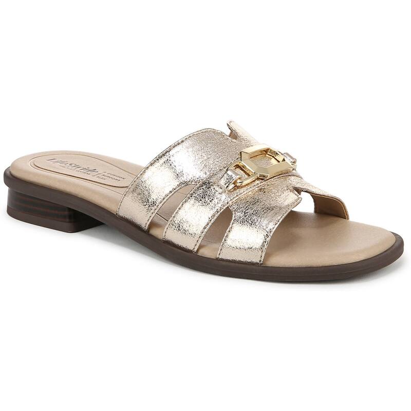 ライフストライド レディース シューズ サンダル LifeStride Royaltybit Women'slide Sandals Platino Gold ゴールド