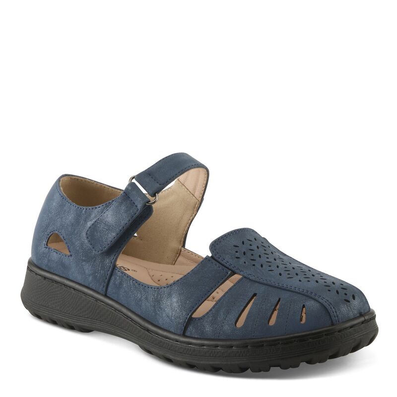 フレクサス レディース シューズ サンダル スニーカー Flexus by Spring Step Flexus Otero Women's Mary Jane Sneakers Navy ネイビー