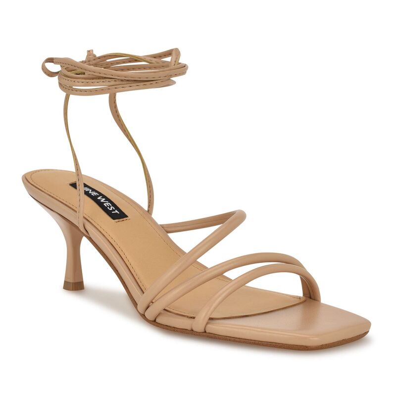 ナインウェスト レディース シューズ パンプス サンダル ヒール Nine West Hendy Square Toe Tapered Heel Women's Dressandals Light Natural