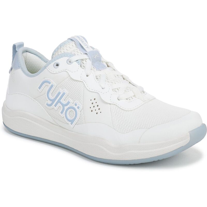 ライカ レディース シューズ スニーカー Ryka Court Agility Women's Cross Training Shoes White Skyride Blue ホワイト｜ReVida 店