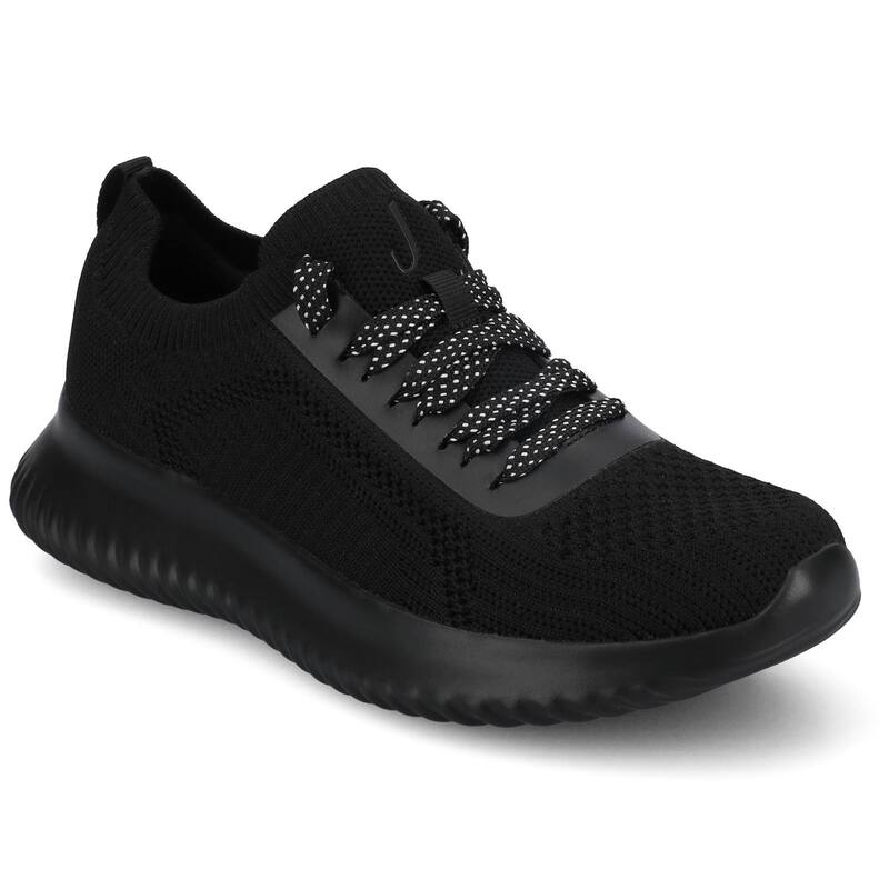 周遊 レディース シューズ スニーカー スピード競技 Journee Brena Women\u0027s Casualace-Up Sneakers Black 黒いこと