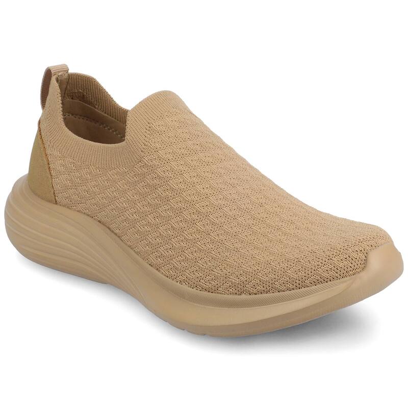 周遊 レディース シューズ スニーカー Journee Linnea Women\u0027s Casual Slip-On Sneakers Tan タン