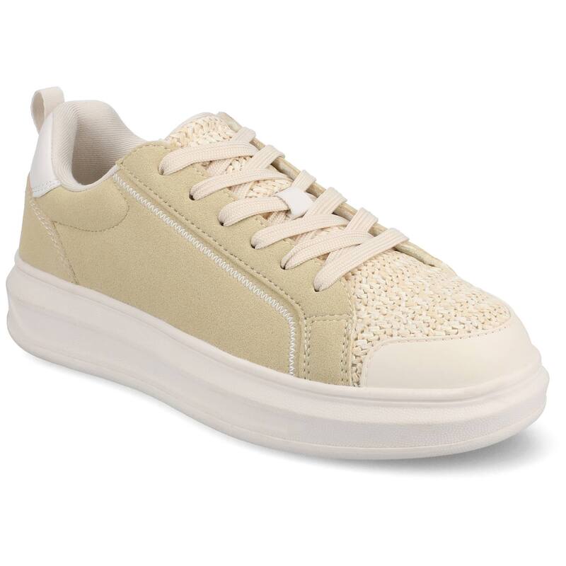 周遊 レディース シューズ スニーカー スピード競技 Journee Meeya Women\u0027s Casualace-Up Sneakers Natural