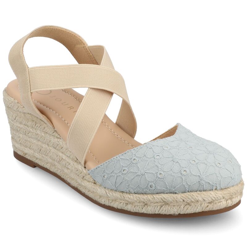 ジャーニー レディース シューズ サンダル プラットフォーム Journee Ashlee Women's Platform Espadrille Wedge Sandals Blue ブルー
