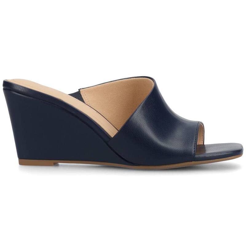 ジャーニー レディース シューズ サンダル Journee Clementine D'Orsay Women's Wedge Sandals Navy ネイビー
