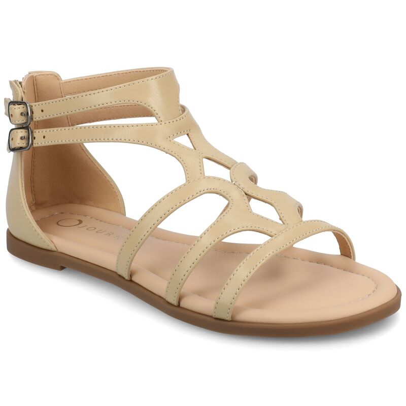 ジャーニー レディース シューズ サンダル Journee Genneva Women's Comfort Adjustable Strap Flat Sandals Taupe トープ｜ReVida 店