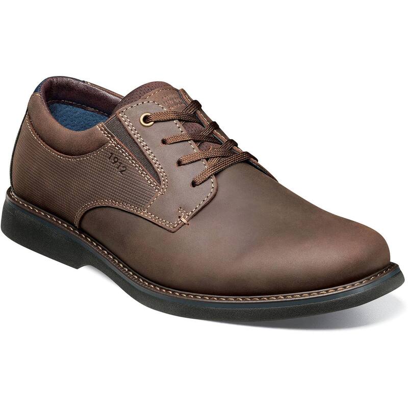 ノンブッシュ メンズ シューズ オックスフォード レザー Nunn Bush Otto Men's Leather Plain Toe Oxford Shoes Brown ブラウン