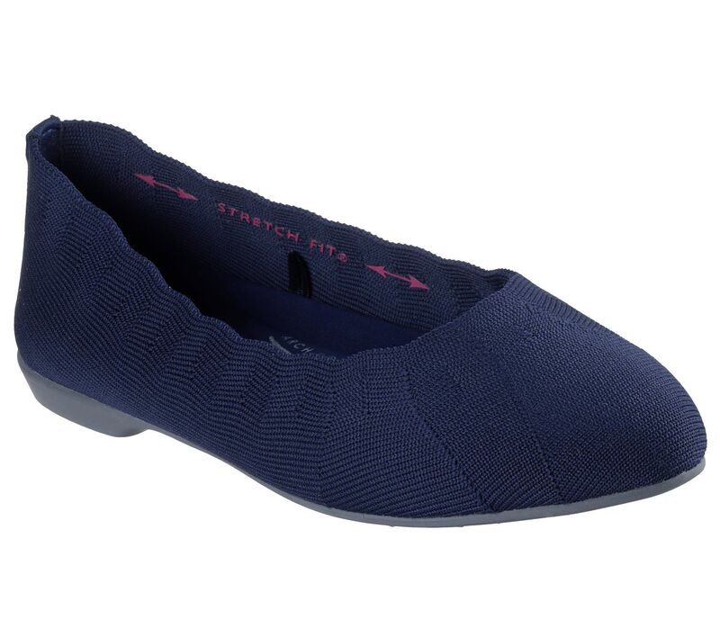 スケッチャーズ レディース シューズ サンダル Skechers Cleo Style Women's Flats Navy ネイビー