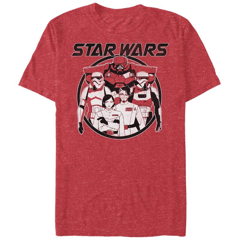 スター ウォーズ メンズ トップス Tシャツ トール グラフィック Big & Tall Star Wars Dark Side Anime Style Graphic Tee Red Heather ヘザー