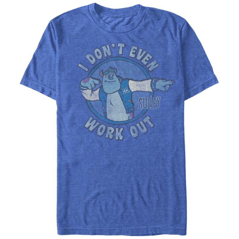 ディズニー ピクサー メンズ トップス Tシャツ トール グラフィック Disney / Pixar's Monsters University I Don't Even Work Out Big & Tall Graphic Tee Royal Heather ヘザー