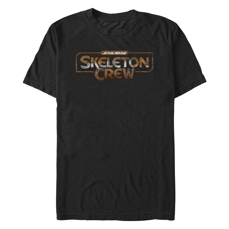 スター ウォーズ メンズ トップス Tシャツ ロゴ グラフィック Men'star Warskeleton Crew Title Logo Graphic Tee Black ブラック｜ReVida 店 7,965円