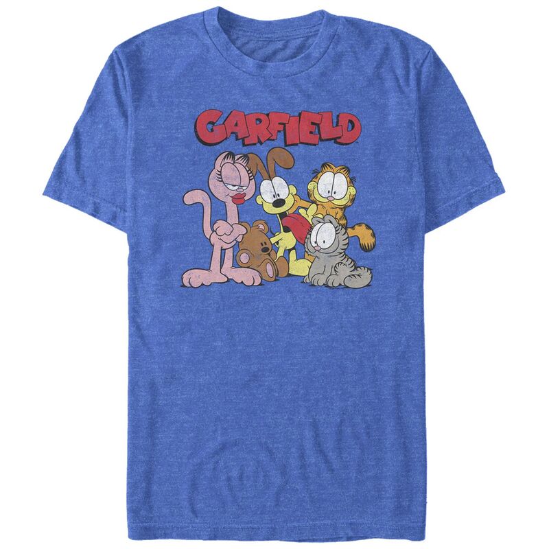 アニメキャラクター メンズ トップス Tシャツ トール グラフィック Licensed Character Big & Tall Garfield And Friends Portrait Graphic Tee Royal Heather ヘザー