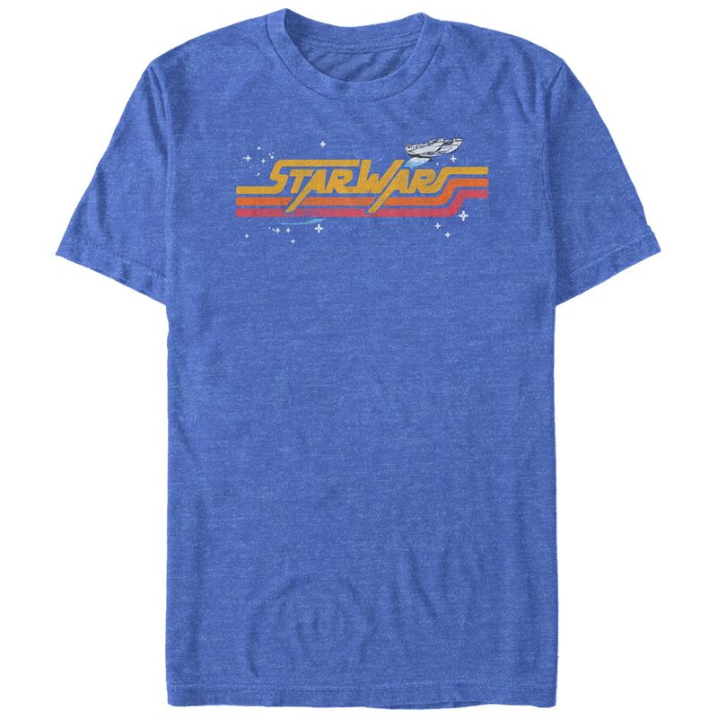 アニメキャラクター メンズ トップス Tシャツ ヴィンテージ トール ロゴ グラフィック Licensed Character Big & Tall Star Wars Vintage Logo Graphic Tee Royal Heather ヘザー