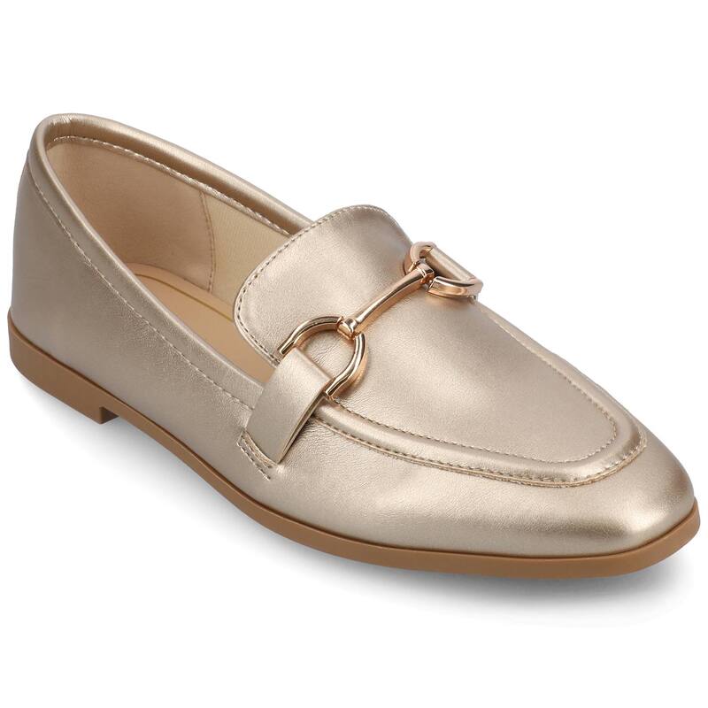 ジャーニー レディース シューズ スリッポン・ローファー Journee Tru Comfort Foamizza Women's Loafers Champagne シャンパン