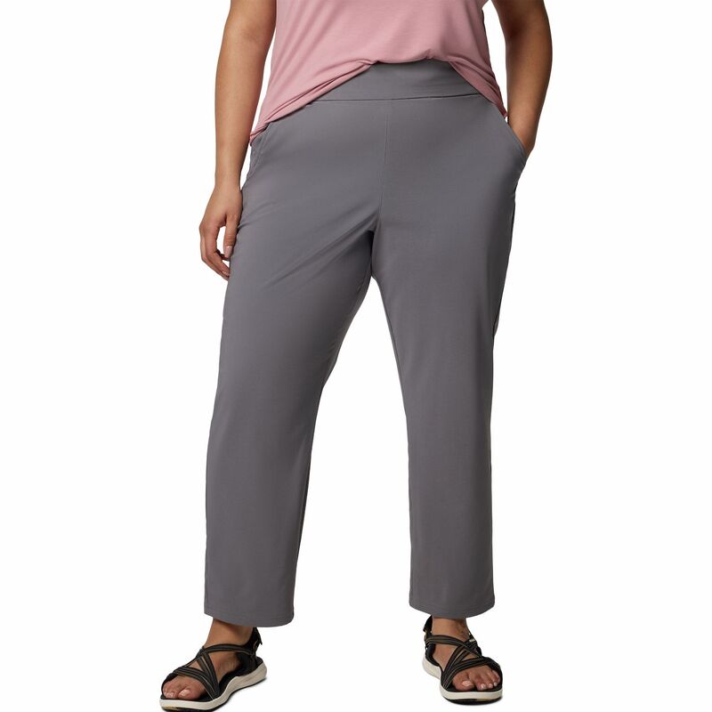 コロンビア レディース ボトムス カジュアルパンツ プラスサイズ Plusize Columbiall Seasons Pull-On Pants City Grey グレー