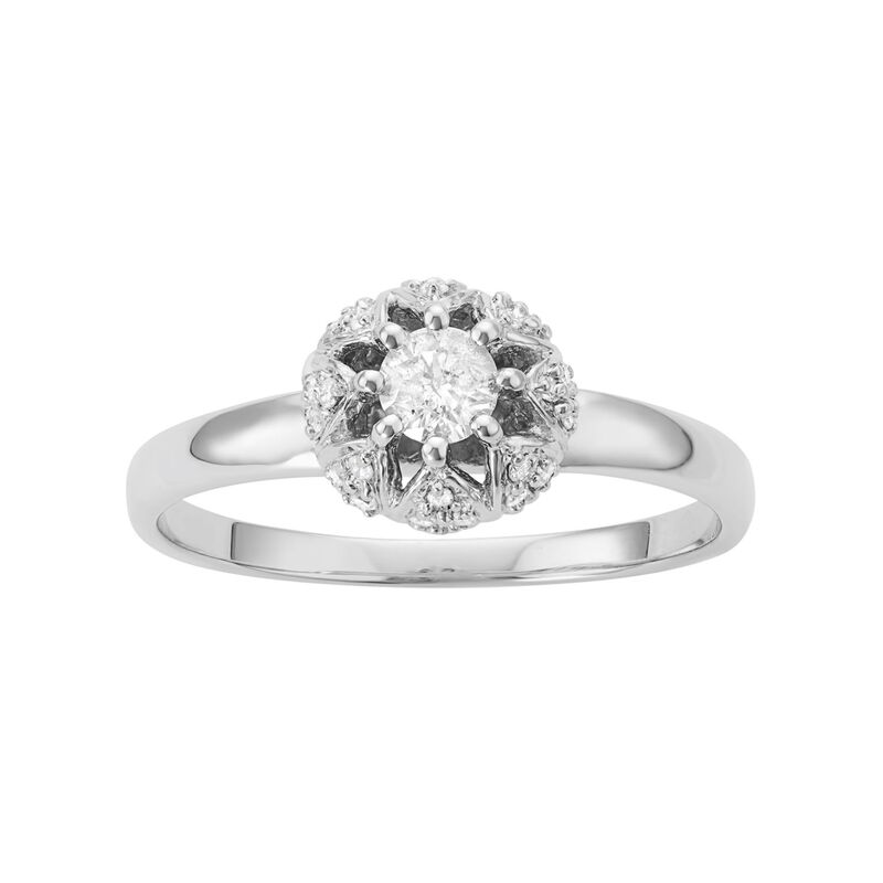 アンブランデッド レディース アクセサリー リング Unbranded 10k White Gold 1/3 Carat.W. Diamond Ring White ホワイト