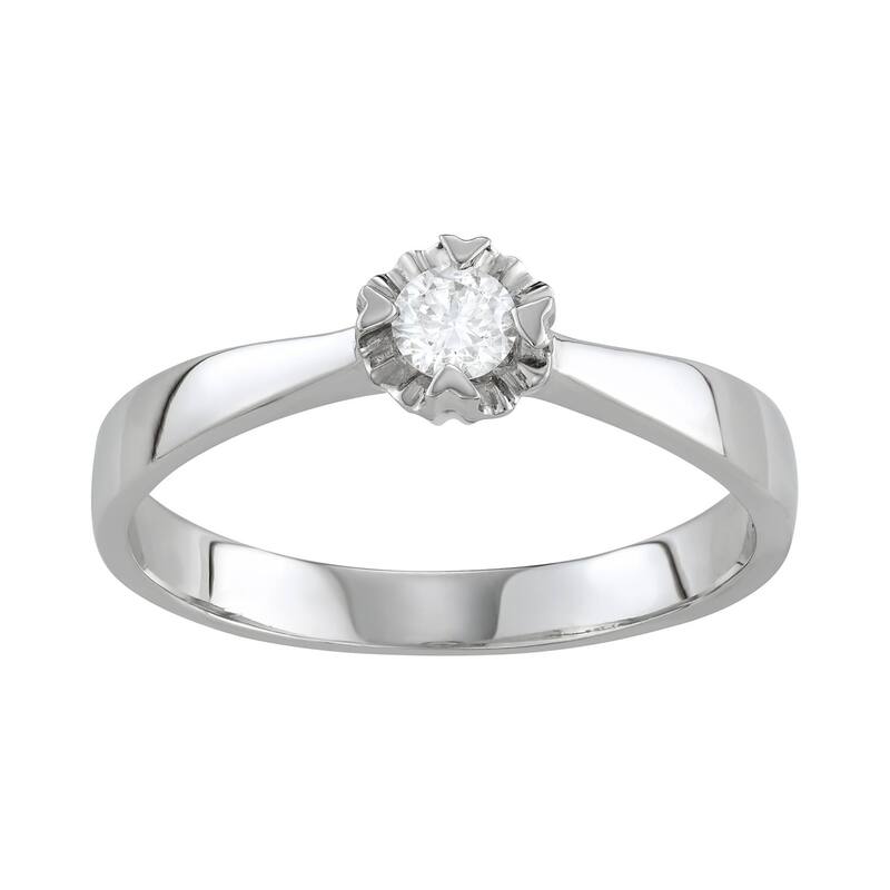 アンブランデッド レディース アクセサリー リング Unbranded 10k White Gold 1/6 Carat.W. 10k White Goldiamond Solitaire Ring 10k Whgold ホワイト 205,400円