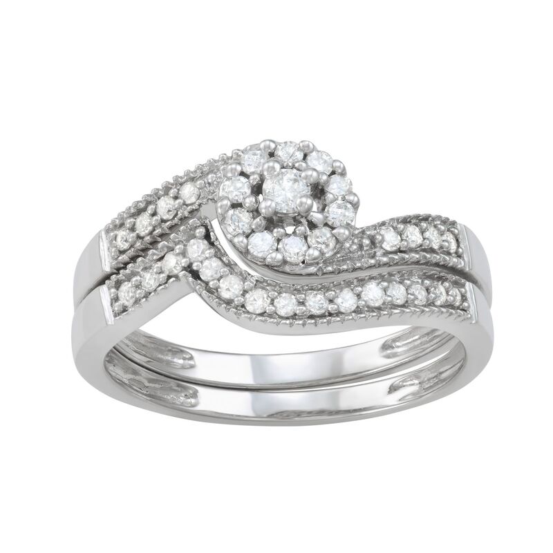 アンブランデッド レディース アクセサリー リング Unbranded 10k White Gold 1/3 Carat.W. Diamond Bridal Set Ring 10k White Gold ホワイト｜ReVida 店