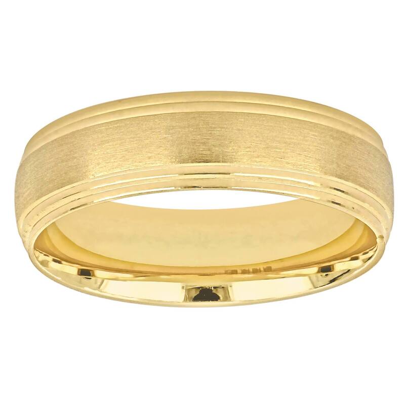 ステラ グレース メンズ アクセサリー リング Stella Grace 10k Gold Men 6 mm Brushed Finish Beveledge Wedding Band 10k Gold ゴールド